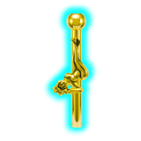 Gold Metal Sniffer Pole Dancer Girl 6cm