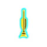 Gold Metal Sniffer Vacuum cleaner 6cm
