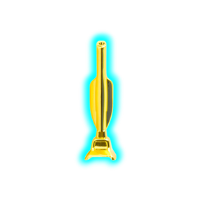 Gold Metal Sniffer Vacuum cleaner 6cm