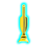 Gold Metal Sniffer Vacuum cleaner 6cm