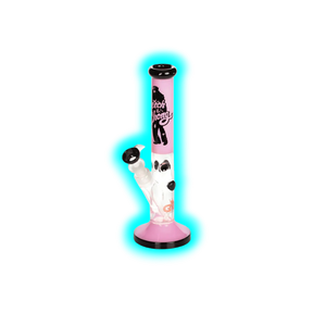 Grace Glass Cheech and Chong Peace Bong Straight Pink 30cm