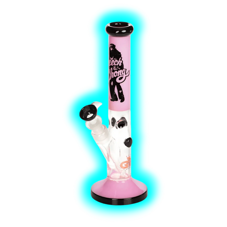 Grace Glass Cheech and Chong Peace Bong Straight Pink 30cm