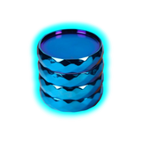 Grinder Crystal Blue Zinc 4er