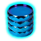Grinder Crystal Blue Zinc 4er