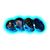 Grinder Crystal Blue Zinc 4er