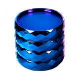 Grinder Crystal Blue Zinc 4er