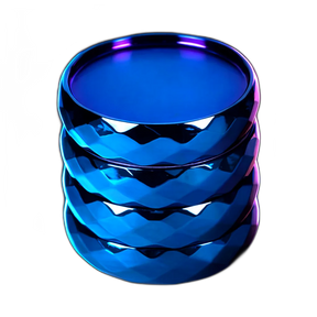 Grinder Crystal Blue Zinc 4er