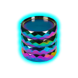 Grinder Crystal Rainbow Zinc 4er