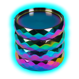 Grinder Crystal Rainbow Zinc 4er