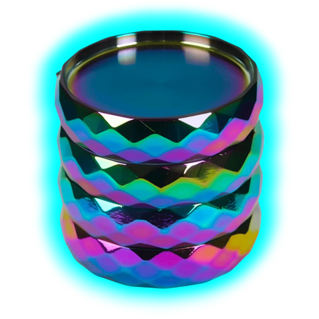 Grinder Crystal Rainbow Zinc 4er