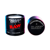 HAMMERCRAFT X RAW Aluminium Grinder L Black 4parts 63mm