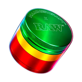 HAMMERCRAFT X RAW Aluminium Grinder L Rasta 4parts 63mm