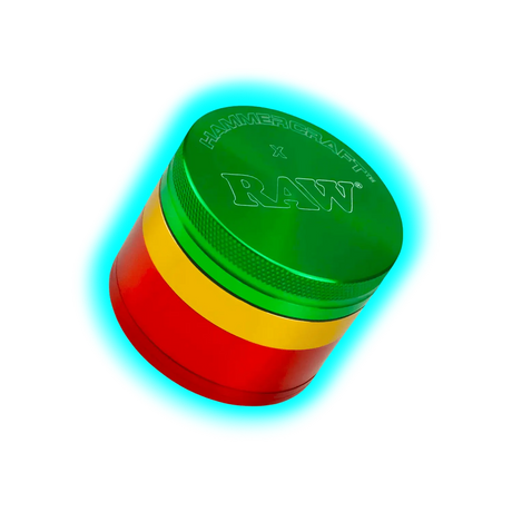 HAMMERCRAFT X RAW Aluminium Grinder L Rasta 4parts 63mm