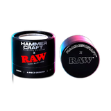 HAMMERCRAFT X RAW Aluminium Grinder M Black 4parts 55mm