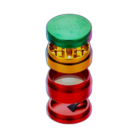 HAMMERCRAFT X RAW Aluminium Grinder M Rasta 4parts 55mm