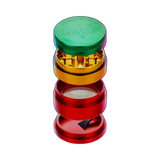 HAMMERCRAFT X RAW Aluminium Grinder M Rasta 4parts 55mm in der Frontansicht