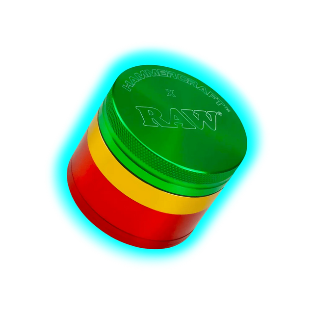 HAMMERCRAFT X RAW Aluminium Grinder M Rasta 4parts 55mm