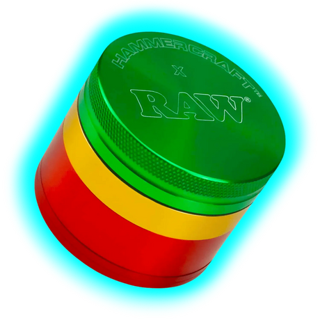 HAMMERCRAFT X RAW Aluminium Grinder M Rasta 4parts 55mm