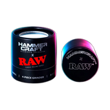 HAMMERCRAFT X RAW Aluminium Grinder S Black 4parts 50mm