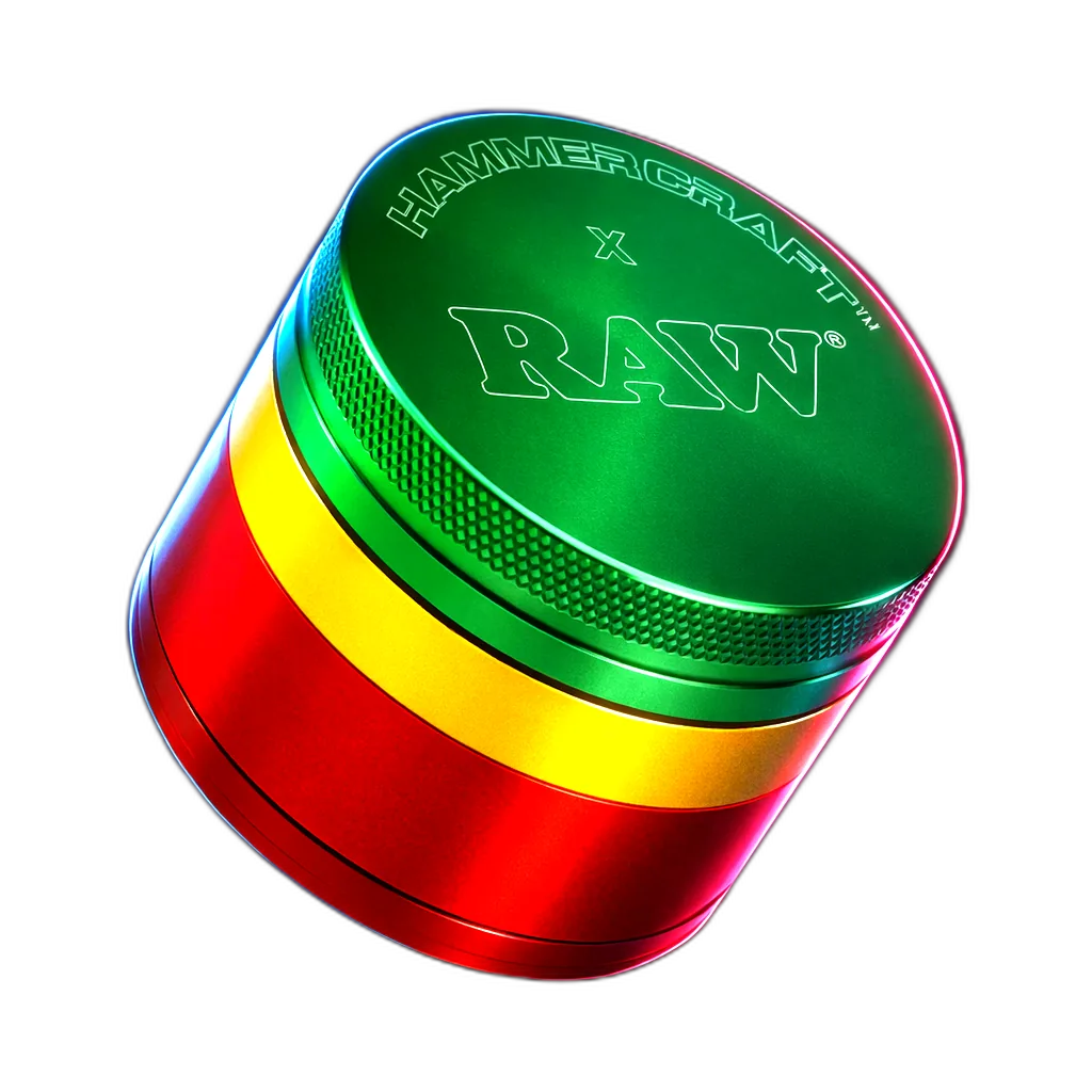 HAMMERCRAFT X RAW Aluminium Grinder S Rasta 4parts 50mm