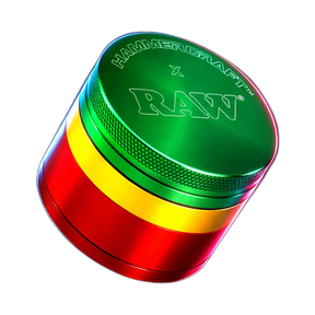 HAMMERCRAFT X RAW Aluminium Grinder S Rasta 4parts 50mm