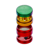 HAMMERCRAFT X RAW Aluminium Grinder S Rasta 4parts 50mm in der Frontansicht