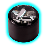 HAMMERCRAFT X RAW Aluminium Topwinding Grinder L Black 4parts 63mm
