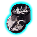 HAMMERCRAFT X RAW Aluminium Topwinding Grinder L Black 4parts 63mm