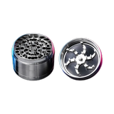 HAMMERCRAFT X RAW Aluminium Topwinding Grinder L Silver 4parts 63mm