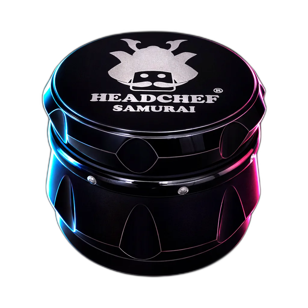 Headchef Iridescent Samurai Grinder Black Red 55mm