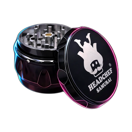 Headchef Iridescent Samurai Grinder Black Red 55mm
