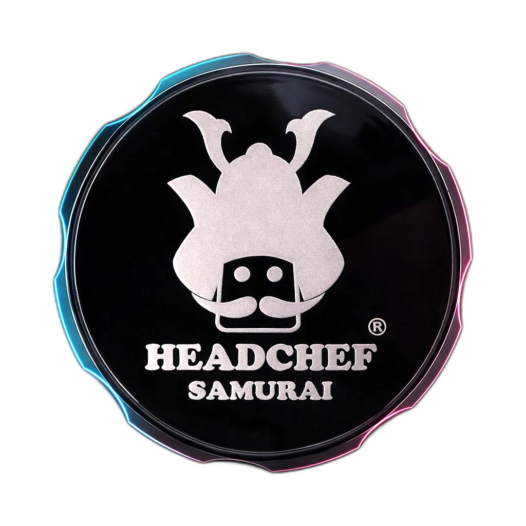 Headchef Iridescent Samurai Grinder Black Red 55mm