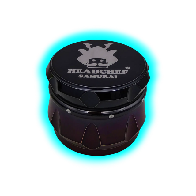Headchef Iridescent Samurai Grinder Black Red 55mm