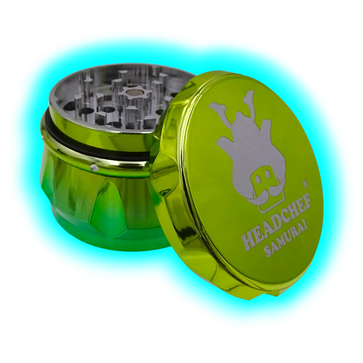Headchef Iridescent Samurai Grinder Green Lime 55mm