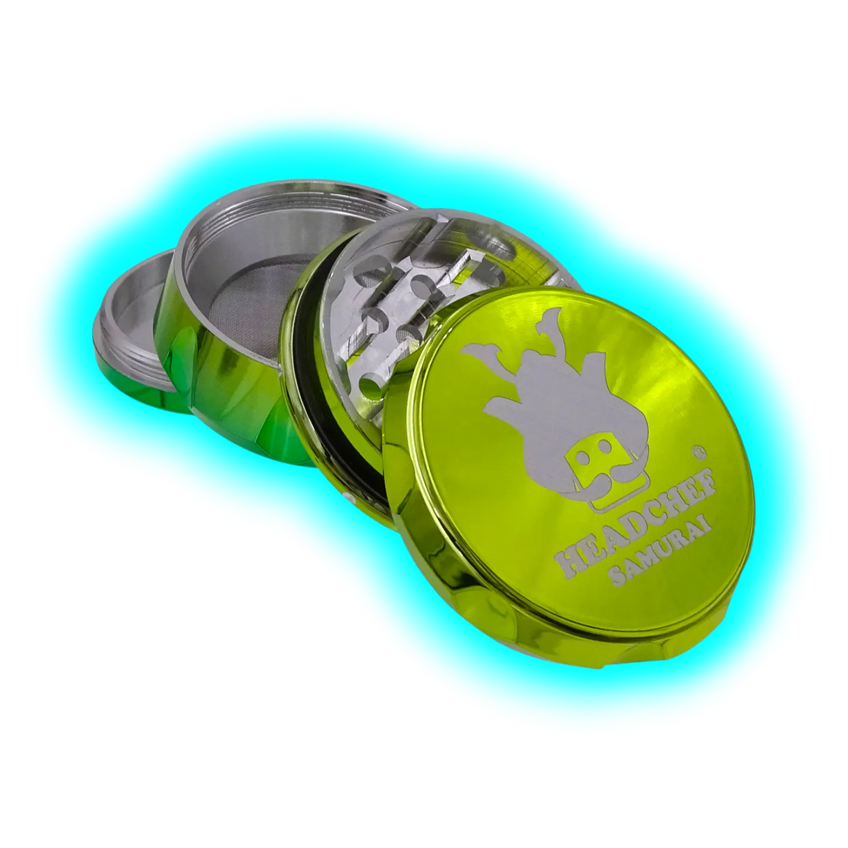 Headchef Iridescent Samurai Grinder Green Lime 55mm