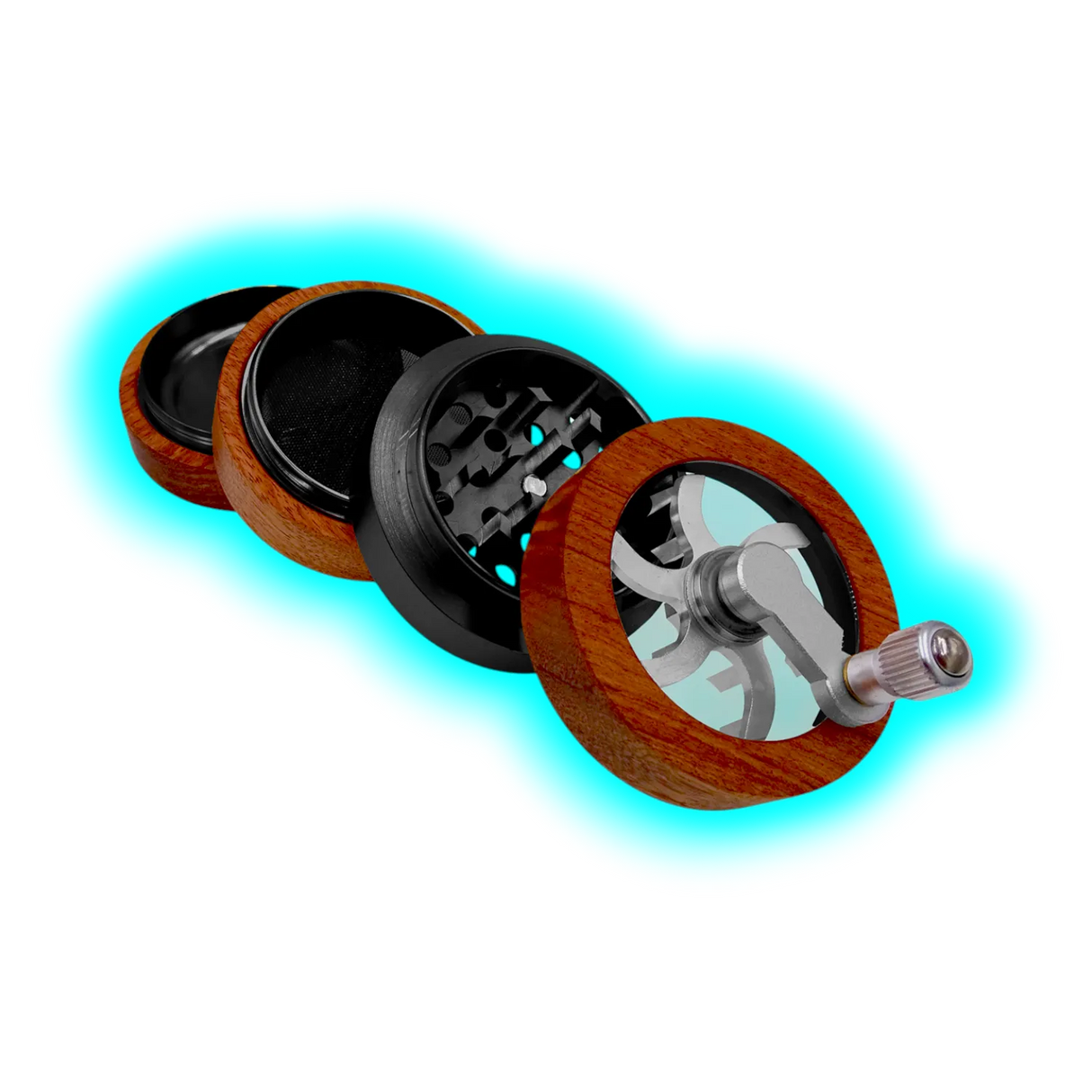 Headchef Woodsman Grinder Black 62mm