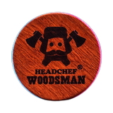 Headchef Woodsman Grinder Gold 62mm von hinten fotografiert (Rückansicht)
