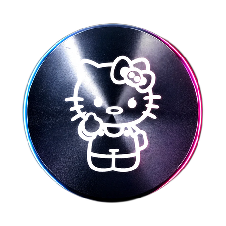 Hello Kitty Aluminium Grinder Black 4Parts 50mm