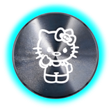 Hello Kitty Aluminium Grinder Black 4Parts 50mm