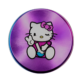 Hello Kitty Aluminium Grinder Bong Violet 4Parts 50mm