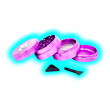 Hello Kitty Aluminium Grinder Bong Violet 4Parts 50mm