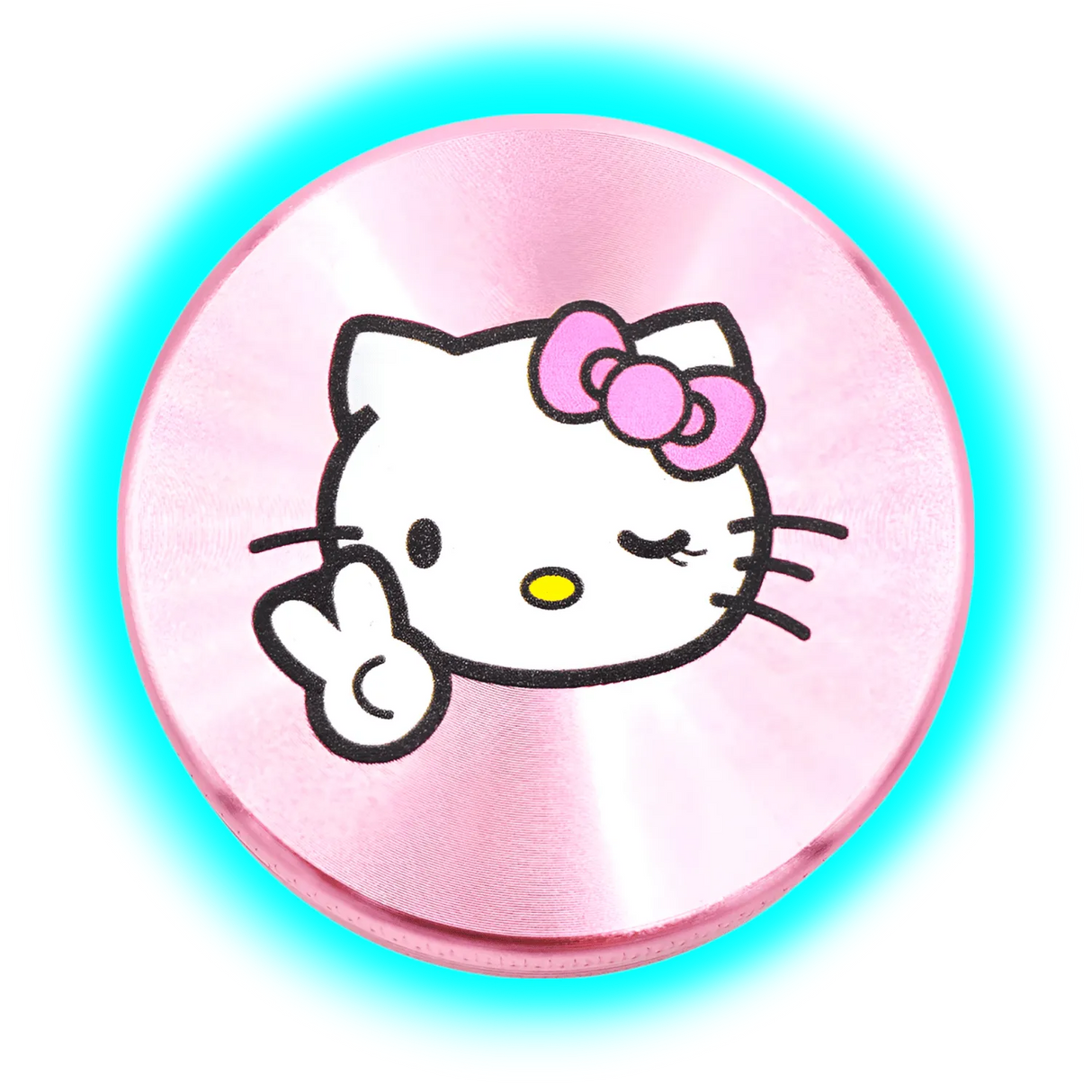 Hello Kitty Aluminium Grinder Peace Pink 2 Parts 50mm