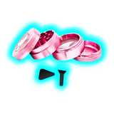 Hello Kitty Aluminium Grinder Peace Pink 4Parts 50mm
