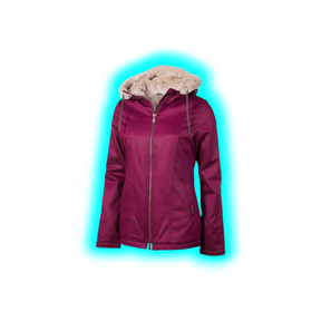 Hemp Hoodlamb Jacke Classic Burgundy Lady L