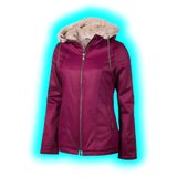 Hemp Hoodlamb Jacke Classic Burgundy Lady L