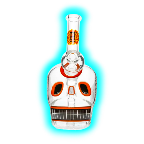 Hemper Bong Dia De Los Muertos Skull 15.5cm
