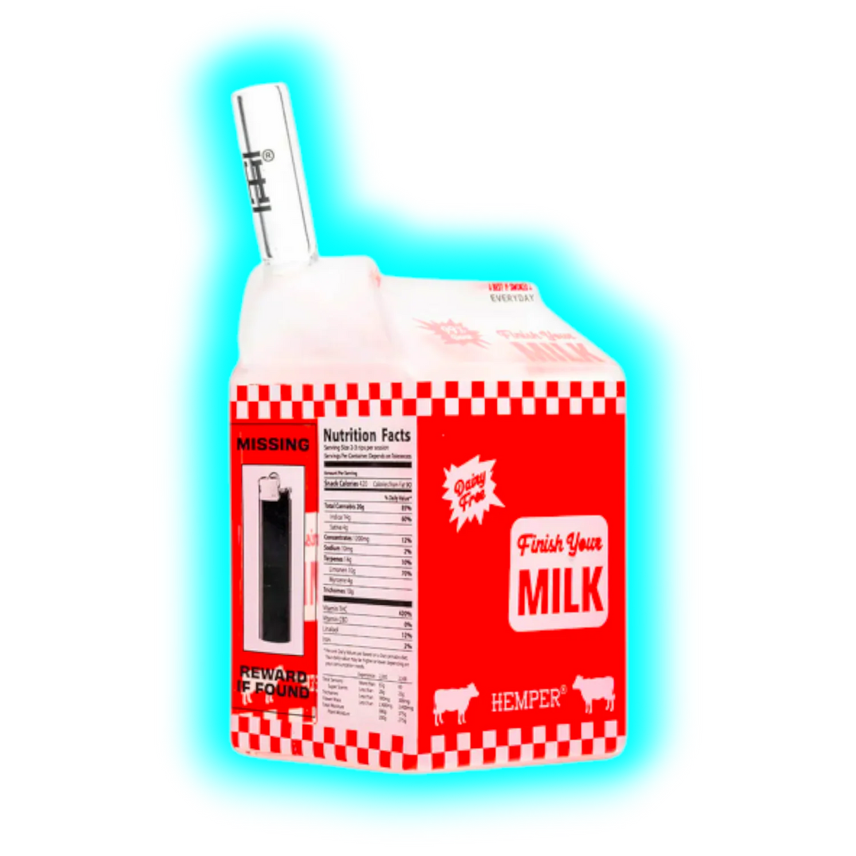 Hemper Bong Weedies Milk Carton 14cm