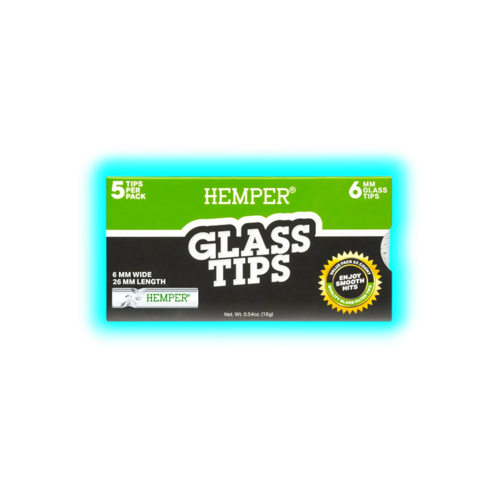 Hemper Glass Filter Tips 6mm 5pcs