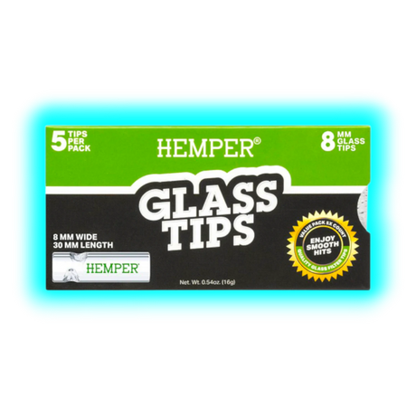 Hemper Glass Filter Tips 8mm 5pcs