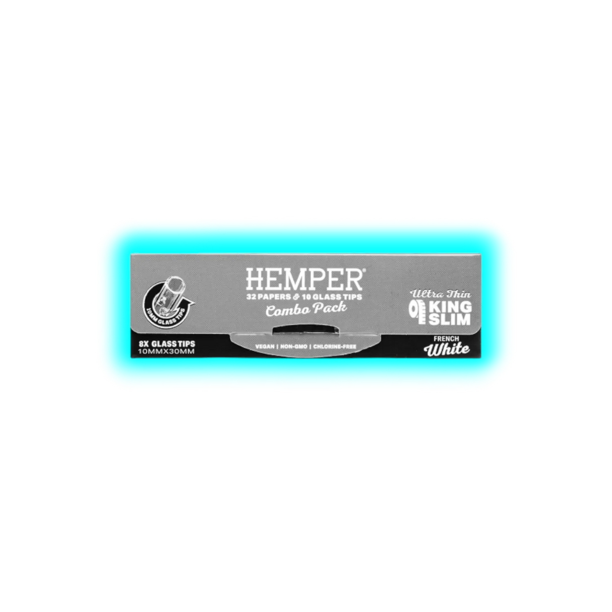 Hemper Papers and Glass Tips Combo Pack White